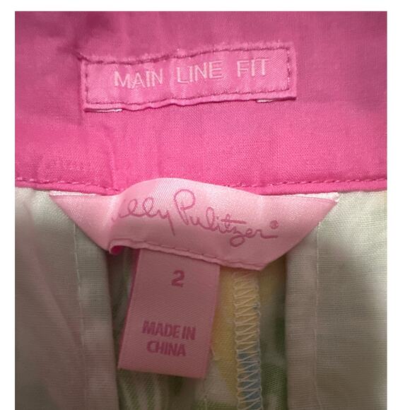 Lilly Pulitzer Happy Bermuda Tipped Waist Shorts Multi Louie Size 2 New NWT - Picture 3 of 5